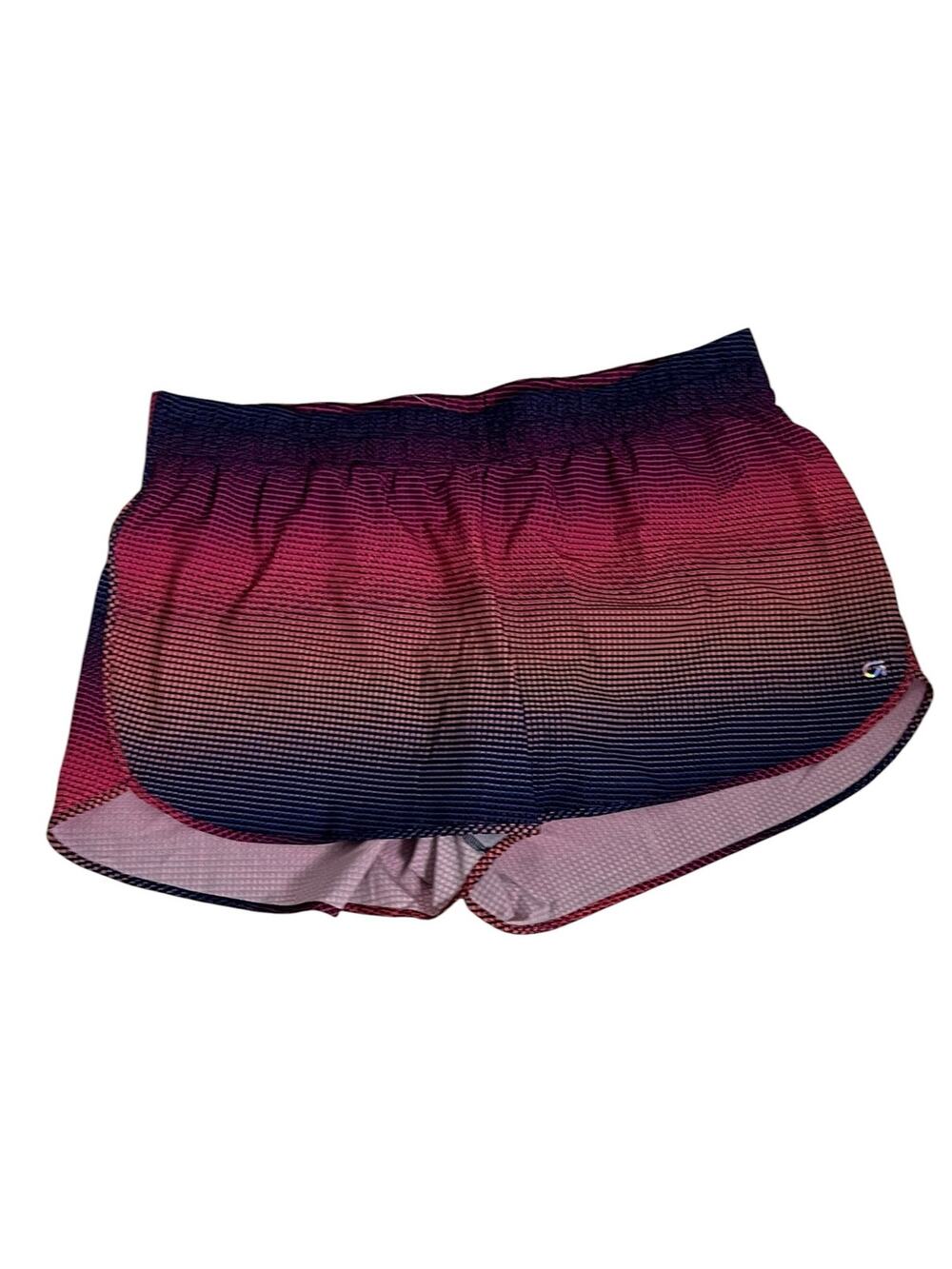 GapFit Running Shorts Pink Blue Ombré Athletic Lined Workout Women XL Gap Fit